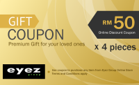 Online Discount Gift Coupons (4 PCS)