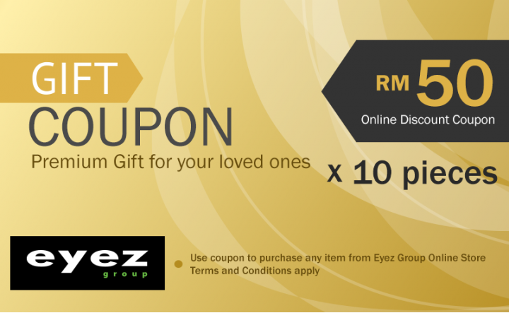 Online Discount Gift Coupons (10 PCS)